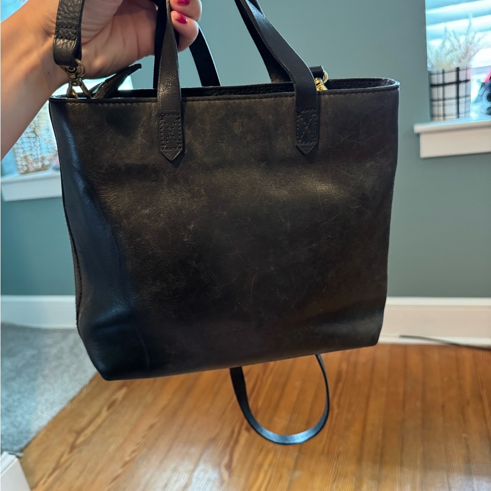 Madewell Black Leather Crossbody Bag
